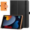 HGWALP Custodia universale per tablet da 9 -11 pollici, Folio Custodia protettiva universale per tablet da 9,9.7,10, 10.1, 10.5, 11.1,con cinturino a mano e funzione stand-Nero