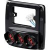 ROSI Multipresa Da Parete Nera Rosi Emilia Smart 3 Prese Bipasso Schuko RS-94133