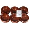 BARONE CERAMICHE - Set di 6 Tegamini in Terracotta Linea La Cucina della Nonna diametro 14 cm