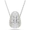 Swarovski Pendente Sublima, Taglio Round, Bianco, Placcato rodio