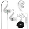 MEE audio M6 Auricolari a filo Sport, cuffie in ear con isolamento acustico, auricolari a prova di sudore per corsa/palestra, bassi potenziati, ganci per le orecchie con filo memory, jack 3,5 mm