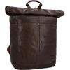 Gusti Zaino a Joy spalla vintage rolltop outdoor ufficio marrone pelle