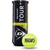 DUNLOP 601326 Palla da Tennis Tour Brilliance, 3 Ball Pet, Multicolore