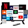 Blugy Television Smart TV 21,5" LED HD 12V 1920x1080 P�x, camper, barca