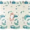 SWEETY FOX Tappeto Gioco Bambini 200x180 1.5cm - Tappeto Neonato morbido Pieghevole, Reversibile, Impermeabile in Schiuma - Tappeto Cameretta - Strada