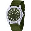 Tiong Orologi da uomo | Orologio sportivo al quarzo con data | Orologi militari con cinturino in rete, Jlvw-02