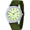 Tiong Orologi da uomo | Orologio sportivo al quarzo con data | Orologi militari con cinturino in rete, Jlvw-06