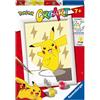 Ravensburger - Creart Serie E Pokemon: Pikachu | Kit Pittura Bambini | Dipingere Con I Numeri Include Tutto Il Necessario | Giochi Bambini 7 Anni O Più | Creart 7 Anni