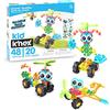 Basic Fun K'NEX Kid Modello Zoomin' Buddies 20 | Set per bambini con 48 pezzi | Giocattoli educativi per bambini, giocattoli da costruzione divertenti e colorati per ragazzi e ragazze, giocattoli da