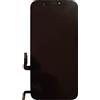 Smartex® Display in-Cell Compatibile con iPhone 12/12 PRO con Piastra Metallica/Schermo Nero