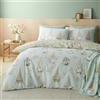 Catherine Lansfield Spring Gonks - Set copripiumino singolo reversibile con federa, colore: verde menta