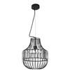 ONLI - Lampadario Cloe in metallo nero con cristalli