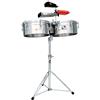 Latin Percussion LP Latin Percussion Timbales Tito Puente in acciaio inossidabile 14/15 LP257-S