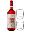 Nardini Il Rosso Liquore Aperitivo 1 lt Con 2 Bicchieri