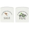 Thun Set Decorato Sale e Pepe Conserva La porcellana Bianca di Thun