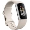 Fitbit Charge 6 AMOLED Braccialetto per rilevamento di attivit? Argento (Fitbit Charge 6 OLED Wristband Activity Tracker porcelain/aluminium silver)