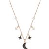 Swarovski Collana Swarovski Symbolic Moon, nero, Placcato oro rosa