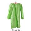 Grembiule per asilo e scuola in cotone, Verde, 3/4 anni