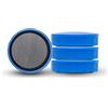 MAUL Magnete MAULSOLIDID, confezione SB - Magneti infrangibili e piccoli per un uso versatile - Magnete rotondo con design moderno - Ø 32 x 9,6 mm - Confezione da 4 - Blu