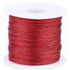 GMM Filo per Decorazioni, Filo modellabile x Confezione Regalo di Natale e San Valentino; Filo chiudi pacco, Cordoncino Metallico 1mm, Filo da Ricamo, Filo per Bijoux, x Lavori Artigianali, 20M (Rosso)