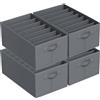 Niviy Organizer Armadio,4 Pezzi Organizzatore Armadio,Organizer Cassetti per Fasciatoio,Bambini,Maglioni,Jeans(44x30x20cm)