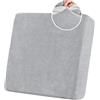 BXFUL Copriseduta Divano Elasticizzato in Ciniglia Fodera per Cuscino ad Alta Elasticità Cuscino per Divano Fodera per mobili Coprisedile per Divano Fodere per Cuscino (1 Posto,Grigio Chiaro)
