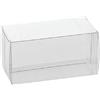 Generico 10 scatole scatoline trasparenti in pvc pet per bomboniere varie misure scatola portaconfetti porta confetti (8x5x5 cm)