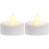 Star Trading Star LED-Teelicht T-Light, Candele decorative a LED, Bianco, 2.9 x 2.9 x 3.6 cm