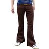 Fuzzdandy da uomo retrò Marrone Fondo Campana Velluto a coste A zampa vintage 60s Pantaloni - Marrone, Marrone, 32W x 34L