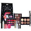 CHSEEO Set trucco tutto in uno, kit di base per trucco cosmetico, set regalo per donne e ragazze, include fondotinta, ombretto, rossetto, eyeliner, mascara, set di pennelli cosmetici