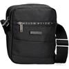 Movom Buster Borsa a tracolla Due scomparti Nero 17x22x7,5 cm Poliestere con dettagli in pelle sintetica by Joumma Bags, Nero, Borsa a tracolla a due scomparti