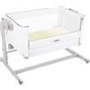 Giovanni Dolcinotti MADE IN ITALY Set di 2 Lenzuola con angoli Baby Next2Me | Adatto per il sistema Chicco Next2Me | Bianco/Panna | 50x83 cm | Made in Italy