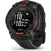 Garmin Garmin Instinct 3 solar 45mm nero cinturino nero