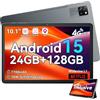 Blackview Tab60 Pro Android 15 Tablet 10 pollici, 24 GB (8 GB + 16 GB di estensione), RAM + 128 GB ROM (2 TB TF), Dual 4G LTE, Octa Core PC, 7700 mAh, Widevine L1 HD, display 5G WiFi, Face ID, GPS