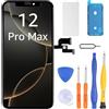 LL TRADER Display per iPhone 12 Pro Max LCD 6.7 di ricambio FHD Touch Screen 3D Touch Digitizer telaio montaggio e riparazione kit 20251