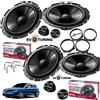 Pioneer Kit Casse Altoparlanti Pioneer Ant/Post 4 Woofer Tweeter+Adattatori per Alfa 147