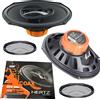 Hertz Dcx 690.3 2 Casse Altoparlanti 3 Vie Coassiali 6x9 15X23cm Griglie 180W