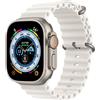 Apple Watch Ultra (2022) | 49 mm | GPS + Cellular | argento | Cinturino Ocean bianco