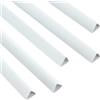 PATIKIL Barre Rilegatura 15mm Formato A4 120 Fogli Bianco 10Pz | Dorsi Plastici Rilegaturav, Capacità Raccoglitore Rapporto, Raccoglitore Presentazione Triangolare, Copertina Rapporto