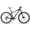 Head X-Rubi II, Mountain Bike Unisex Adulto, Nero Opaco/Verde, 48 Centimetri