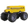 MagiDeal Giocattolo per Autobus Scolastico Giocattolo per Autobus Pressofuso Portatile, Robusto E Leggero, Auto da Tirare Indietro Monster Truck per Bambini Re