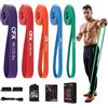 CFX elastici fitness bande,5 diversi livelli di Gomma naturale elastico fitness bande,Bande di esercizio per lo stretching del corpo, a casa/palestra per uomini e donne
