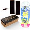 BERLION - Finger Skate per dita professionali in legno Pro Ultra Concavo, Mini Skateboard Fingerboard Piccolo, Levigatura, Strumento e Ruote, Finger Toys Anti Stress (Multicolore)