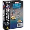 Atomic Mass Games , Captain America and War Machine: Marvel Crisis Protocol, Miniatures Game, Ages 14+, 2 Players, 45 Minutes Playing Time