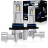 XELORD LED HIR2 9012 Lampadine Auto,6500K Luce Bianca Brillante 55W 14000LM,1:1 Design Plug-n-Play,Sostituzione dei Alogena,Pack of 2