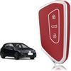 TOOMUME Cover Chiave, Guscio Chiave Adatto per Volkswagen VW Golf 8 MK8 per Cupra Born Formentor Seat Leon MK4 Ateca Tarraco Skoda Octavia Atlas, Custodia Chiavi Telecomando Copri Chiavi - Smart Key