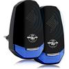 Arikaree Repeller Pro - Repellente Ultrasuoni per Topi Versione 2024 Repellente Professionale Anti Ratti Topi Blatte Scarafaggi Insetti Formiche Ragni, Con Luce Notturna Inclusa (2 Pezzi -Nero)