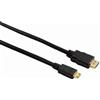 HAMA Cavo HDMI M/HDMI C Mini M, 2 metri, Hdmi High Speed, connettori dorati, schermato, nero, 3 stelle