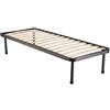 Sedam Srl Rete Ortopedica, per Letto Singolo, 80×190, con Piedini, 13 DOGHE, 100% Made in Italy, Estremamente Resistente, Alta qualità