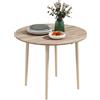 HOMCOM Tavolo Pieghevole Moderno a Ribalta per Cucina e Soggiorno, in Truciolato, Ø89x73.5 cm|Aosom